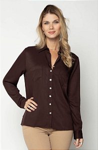 Camisa Ester Marrom