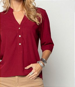 Camisa Iris Vermelho Queimado