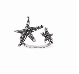 Anel Estrela do Mar Prata 925