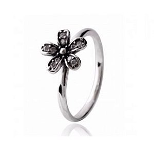Anel Flor Prata 925