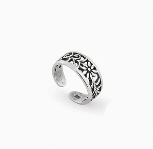 Anel Falange Flower Prata 925