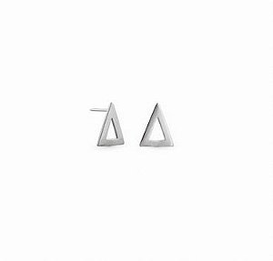 Brincos Triângulo Invertido em Prata 925 – Panna