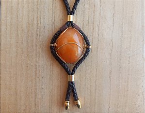 Colar longo de ágata