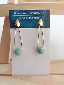 Brinco longo de amazonita