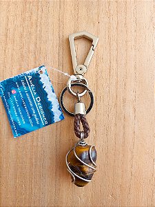 Chaveiro de olho de tigre