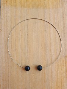 Colar choker de ônix