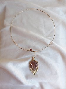 Colar choker de pietersita