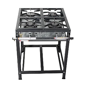 Fogão Industrial Itajobi 4 Bocas com 2 Bocas Duplas Baixa Pressão Ativo P7