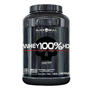 WHEY 100% HD BLACK SKULL - 900g (WPC, WPI E WPH)