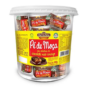 Pé de Moça com Chocolate Pote com 20 un - 600g