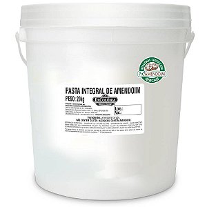 PASTA INTEGRAL DE AMENDOIM ZERO AÇÚCAR EM BALDE 20KG