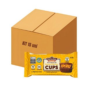 Cups Chocolate ao Leite Peanut Butter - Kit c/ 15 un de 46g
