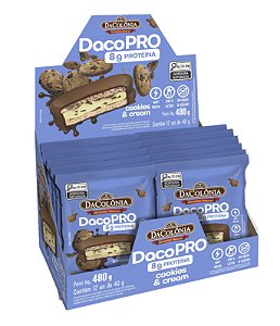 DacoPro Alfajor Protein Cookies & Cream 480g (Display c/ 12un)