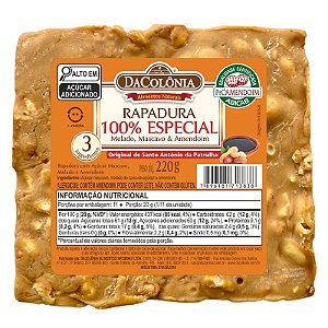Rapadura 100% Especial com Melado & Amendoim 220g