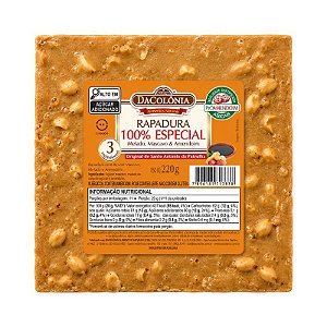 Rapadura 100% Especial com Melado & Amendoim 220g