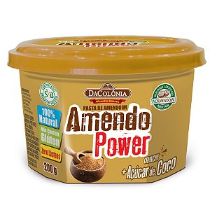 Pasta Integral de Amendoim Amendo Power 500g DaColônia - Loja