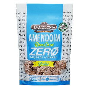 Amendoim Doce Cri-cri Pralinê Zero Açúcar 30g