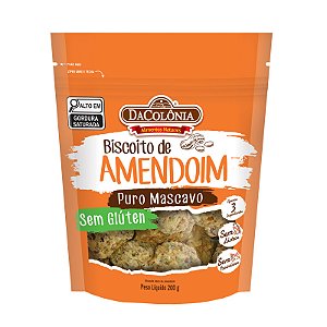 Biscoito de Amendoim Puro Mascavo - 200g