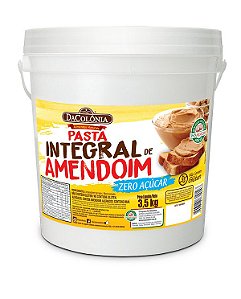 Pasta Integral de Amendoim Zero Açúcar em Balde 3,5kg