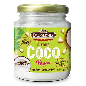 Óleo de Coco Virgem 200ml