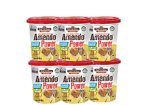 Kit com 06 un Amendo Power Pasta de Amendoim Integral Zero 500g