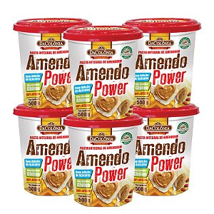 Kit 06 unidades de Amendo Power Integral de Amendoim 500g