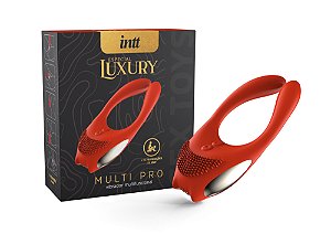 Vibrador para casais Multi Pro Intt Luxury - INTT - Vermelho