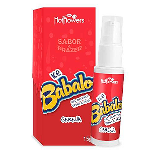 Gel Beijável à Base de Água Com Aroma e Sabor de Cereja - Ice Babaloo