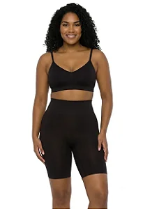 Bermuda Modeladora Anticelulite Emana® Cintura Alta 050082 Preto
