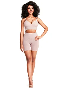 Shorts Modelador Cintura Alta com Barbatanas 050410 Blush