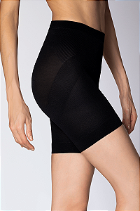 Short Modelador Feminino Loba Up Line – Levanta Bumbum, Reduz Barriga e Culote - PRETO