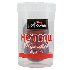 Bolinha Hot Ball Dupla Beija Muito - Chocolate - Hot Flowers