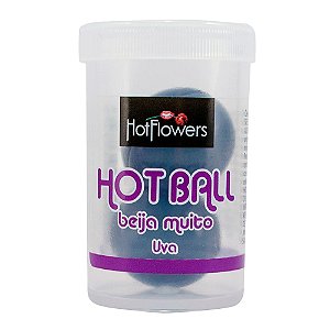Bolinha Hot Ball Dupla Beija Muito - Uva - Hot Flowers