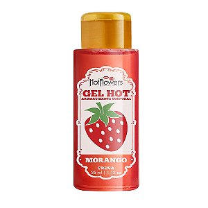 Gel Comestível Hot Morango - Hot Flowers