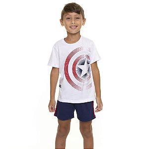 Pijama Infantil Menino Avengers Capitão América Família