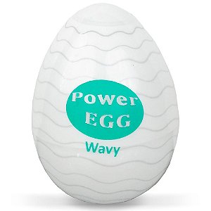 Masturbador Masculino Power Egg Wavy- Importado