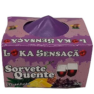 Vela Comestível Sorvete quente - Espanhola - Loka Sensação