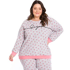 Pijama Longo Adulto Plus Feminino Daisydays So Good - Evanilda