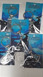 Chaveiro em aço polido Modelo : Baleia Franca