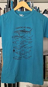 Camiseta Kids 100% algodão Tubarões do Brasil