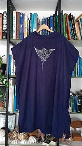 PONCHO ADULTO Toalha Azul -marinho Raia CHITA