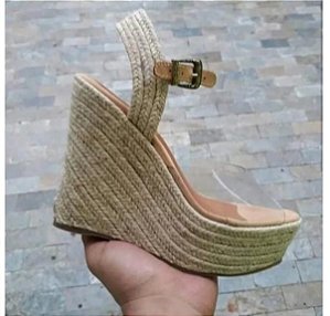 promoção de sandalias anabela
