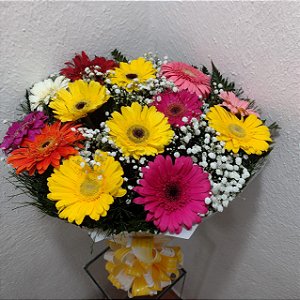 Buquê com Gérberas Coloridas