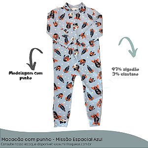Macacão com punho - Missão Espacial