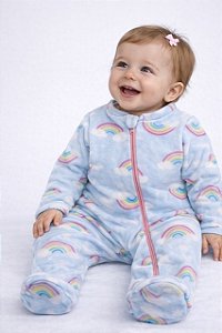 Macacão Bebê Soft Importado com Zíper - Nuvem Mágica