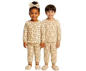 Pijama Unissex Inverno Soft Fleece - Sono Polar Ursinho