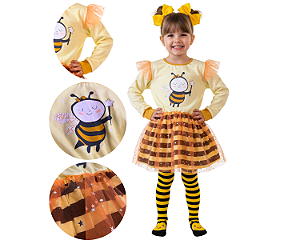 Camisola Abelha Brilha no escuro com Tule de Estrela