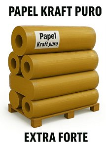 Bobina Papel Kraft Puro 80 grs 120cm - EXTRA FORTE
