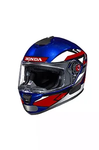 CAPACETE HF3 2 2025 AZUL/VERMELHO