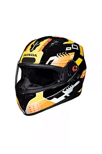 Capacete New HF2 2025 PRETO/AMARELO 60